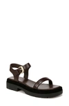 Vince Heloise Ankle Strap Platform Sandal In Cacao Brown