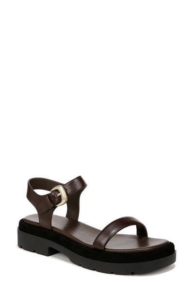 Vince Heloise Ankle Strap Platform Sandal In Brown