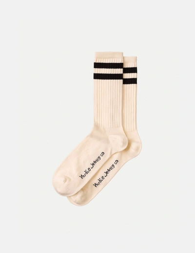 Nudie Jeans Nudie Amundsson Sport Socks In White