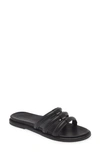 Olukai Tiare Slide Sandal In Black / Black