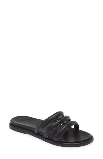 Olukai Tiare Slide Sandal In Black / Black