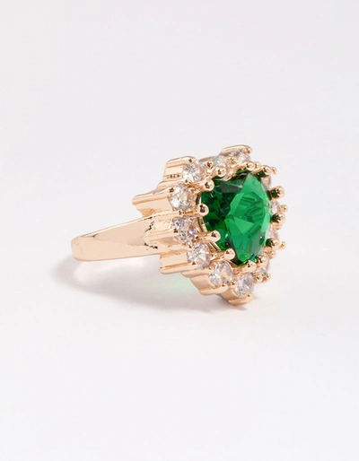 Lovisa Gold Stone Heart Surrounded Ring