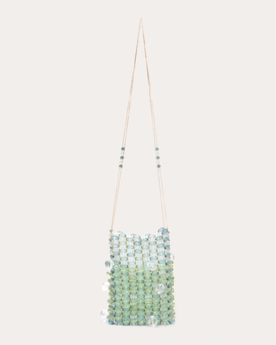 Emm Kuo Women's Caprice Beaded Crystal Crossbody Bag In Green