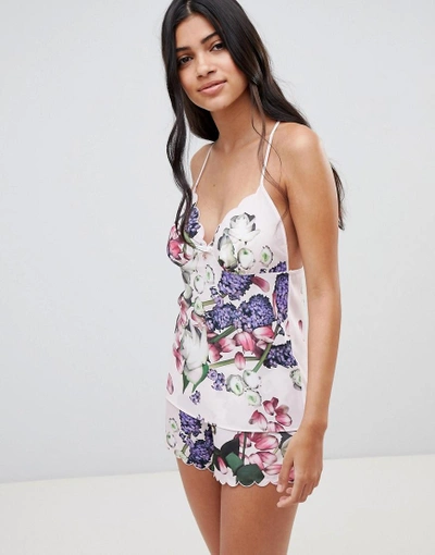Ted Baker B By  Kensington Floral Cami Top - Pink