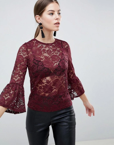 Ax Paris Lace Top - Red