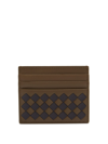 Bottega Veneta - Intrecciato Leather Cardholder - Mens - Dark Brown