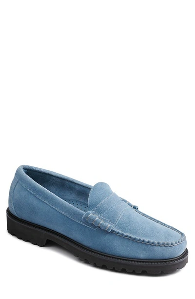 Bass Larson Lug Sole Loafer In Dusty Blue