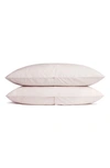 Parachute Set Of 2 100% Cotton Percale Pillowcases In Blush