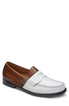 G.h. Bass & Co. Logan Colorblock Penny Loafer In Whiskey/ White