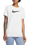 Nike Swoosh Dri-fit T-shirt In White
