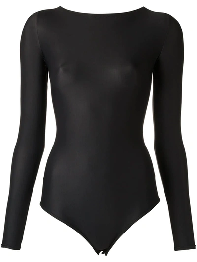 Amir Slama Strappy Swimsuit In Black