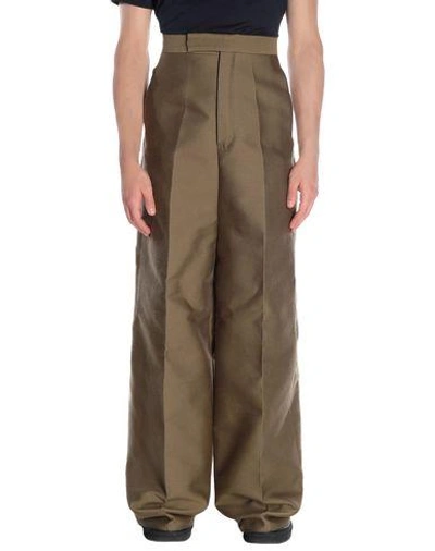 Rick Owens Casual Pants In Military Green