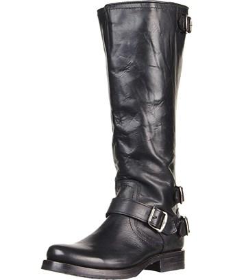 frye veronica back zip boot black