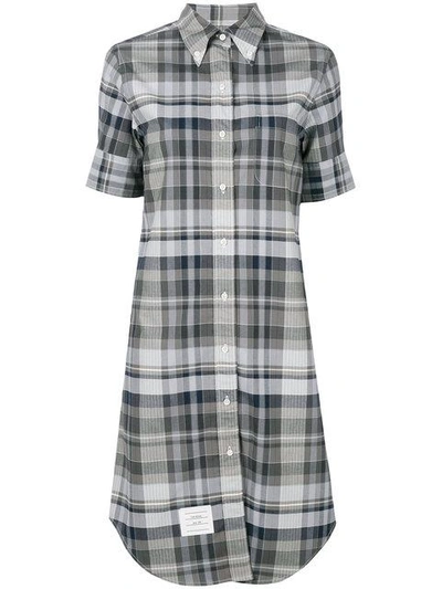 Thom Browne A-line Cotton Shirtdress - Grey