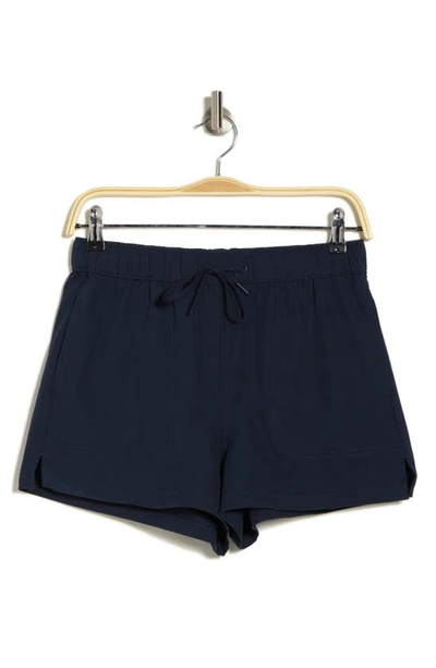 Yogalicious Citylite Hailey Hiking Shorts In Navy Blazer