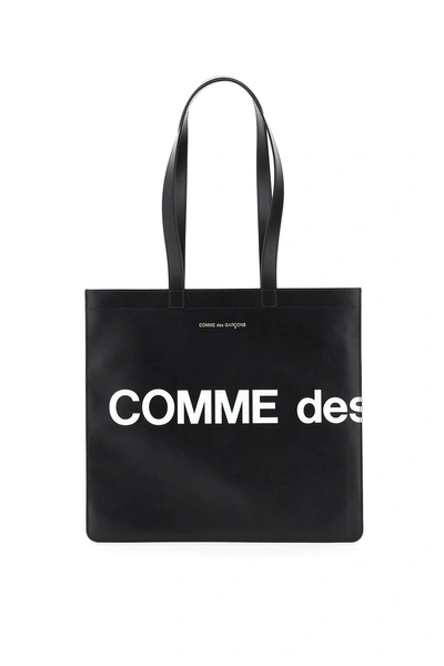 Comme Des Garçons Comme Des Garcons Wallet Leather Tote Bag With Logo
