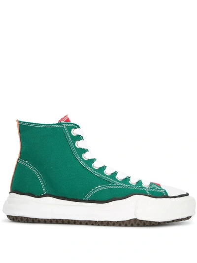 Miharayasuhiro Peterson Og Sole Canvas High Sneakers In Green