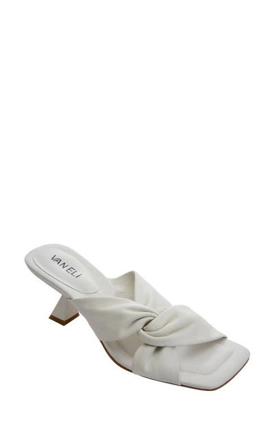 Vaneli Taber Square Toe Sandal In White
