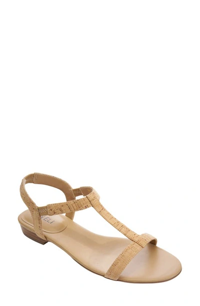 Vaneli Blonde T-strap Sandal In Natural