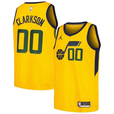 Jordan Brand Jordan Clarkson Yellow Utah Jazz Swingman Player Jersey