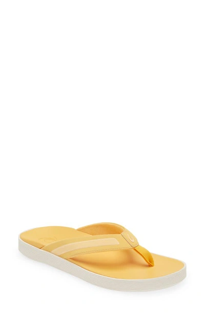 Olukai Leeward Flip Flop In Solar Glow / Solar Glow