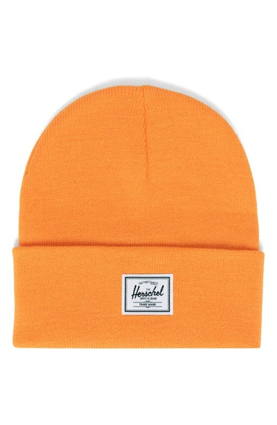 Herschel Supply Co Elmer Knit Beanie In Tangerine