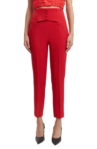 Bardot Corset Pants In Famous Red