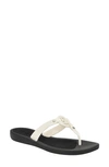 Guess Tyana Flip Flop In White- Manmade