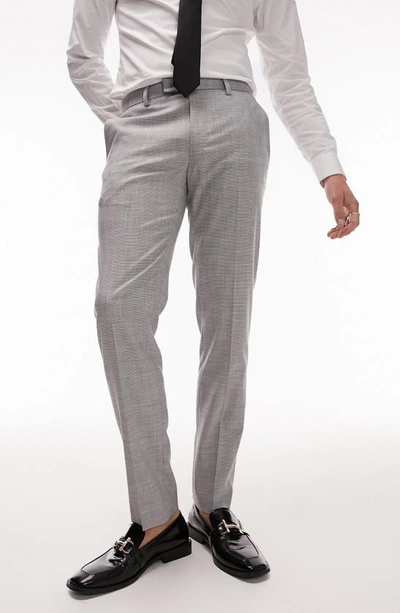 Topman Skinny Suit Pants In Gray