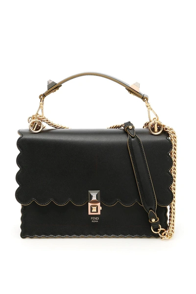 Fendi Kan I Bag In Nero Oro Softnero