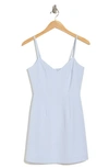 French Connection Whisper V-neck Minidress In Salt Water