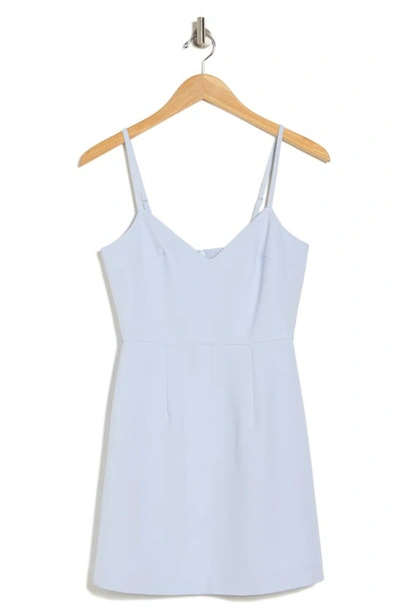 French Connection Whisper V-neck Minidress In Salt Water