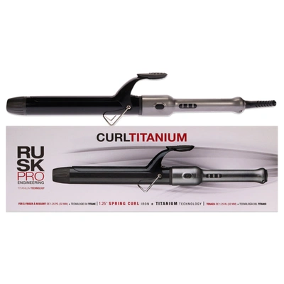 Rusk Curl Titanium Spring Iron - Irp125uc By  For Unisex - 1.25 Inch Curling Iron