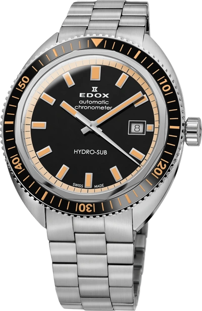 Edox Men's Hydro-sub 42mm Automatic Watch In Silver