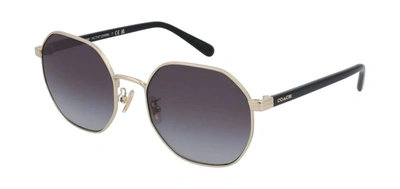 Coach Women's 56mm Shiny Light Gold Sunglasses In Multi