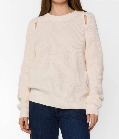 Velvet Heart Roya Cutout Sweater In Natural In White