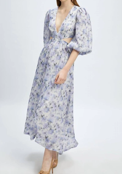 Bardot Allston Midi Dress In Lilac Flrl In Multi