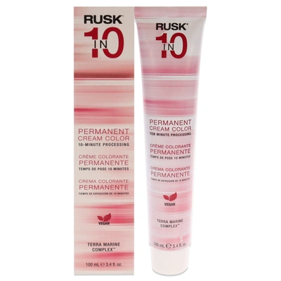 Rusk Permanent Cream Color In10 - 6s Dark Sand Blonde By  For Unisex - 3.4 oz Hair Color In Grey