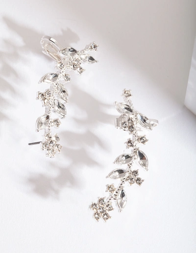 Lovisa Silver Diamante Leaf Ear Cuff