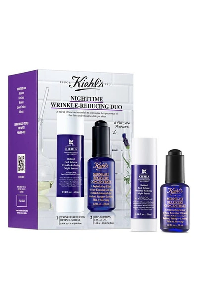 Kiehl's Since 1851 Nighttime Wrinkle-reducing Duo $136 Value In White