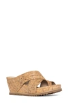 Donald Pliner Sisu Platform Wedge Sandal In Natural