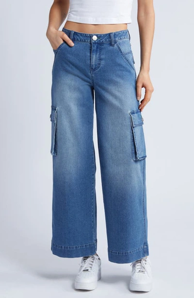 1822 Denim Wide Leg Utility Jeans In Zayden