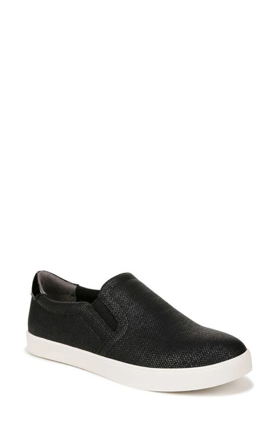 Dr. Scholl's Madison Slip-on Trainer In Black Faux Leather