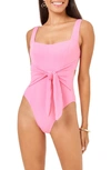 L*space Balboa Tie Waist One-piece Swimsuit In Pink