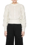 Rebecca Minkoff Cecilia Alpaca Blend Sweater In White