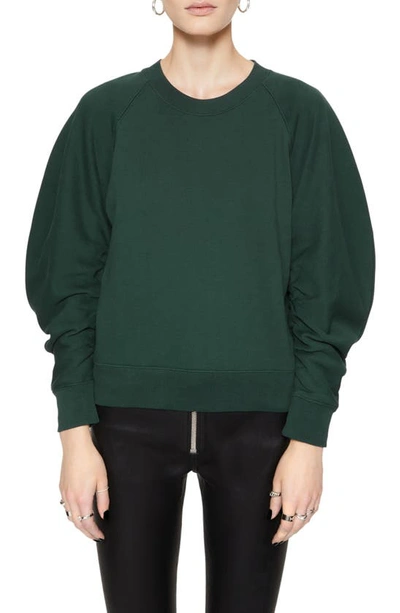 Rebecca Minkoff Joan Sweatshirt In Deep Jade