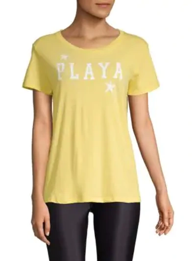 Chrldr Playa Cotton Tee In Sunkissed
