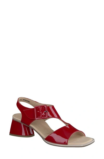 Paul Green Tanya Slingback Sandal In Lipstick Patent