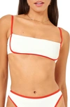 L*space Hazel Ribbed Bikini Top In White