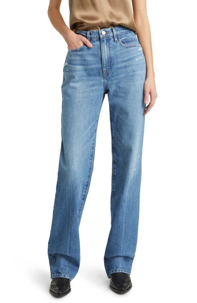 Frame Le Jane High Waist Straight Leg Jeans In Chesapeake